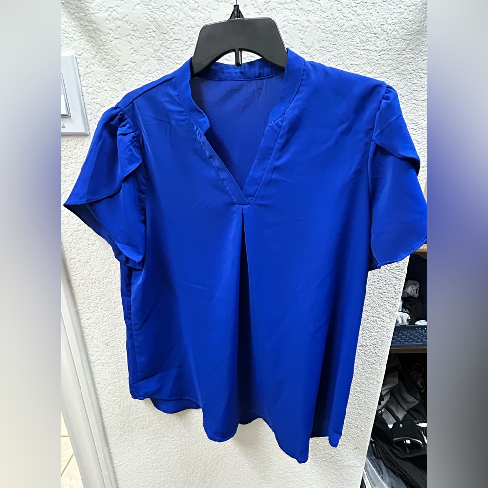 Elegant Blue Women's Top